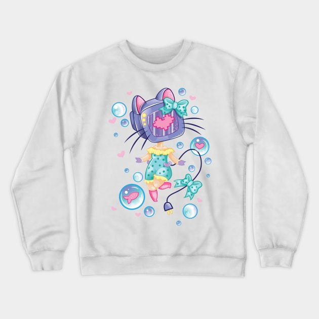 Kitty TV Crewneck Sweatshirt by SynderellaCharms